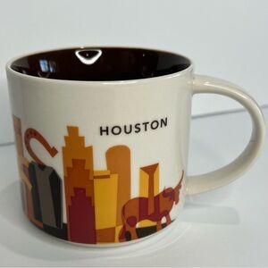 Starbucks Houston TX You Are Here Collection 14oz Coffee Tea Mug Cup EUC 2015